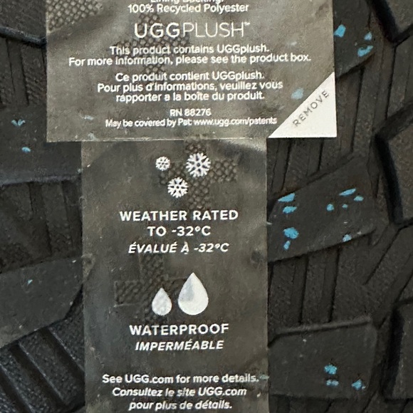 UGG Women's Tall Shasta Black and White Lace-Up Winter Boots - Picture 11 of 16